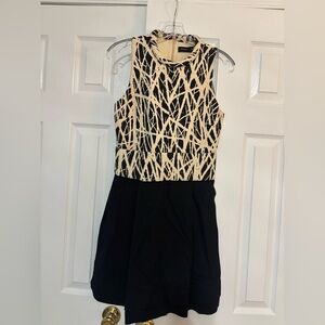 Proenza Schouler Black and Cream Sleeveless Dress women’s size 2